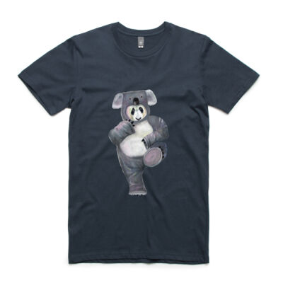 Panda in a Koala Suit on a men's tee Thumbnail