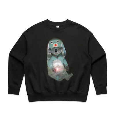 Pyro Bunny Suit Koala on a long sleeve jumper Thumbnail